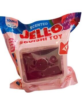 NEW Jell-O Squishi Jiggle Cube Purple Scented Squishy Fidget Sensory Squeeze